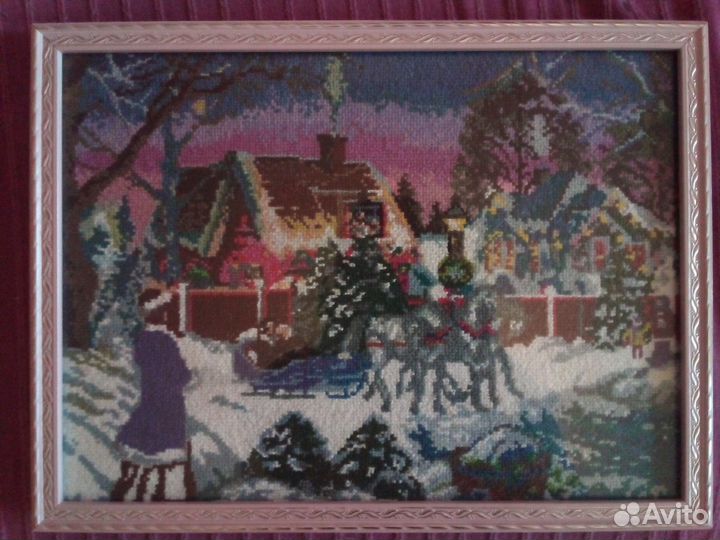 Картина новогодняя ночь