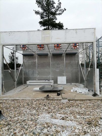 Сушильная камера древесины - 40 куб.м загрузка