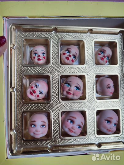 Лица для ватных игрушек