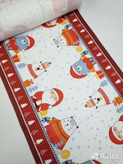 Ткани- дорожка на стол, рогожка, фурнитура