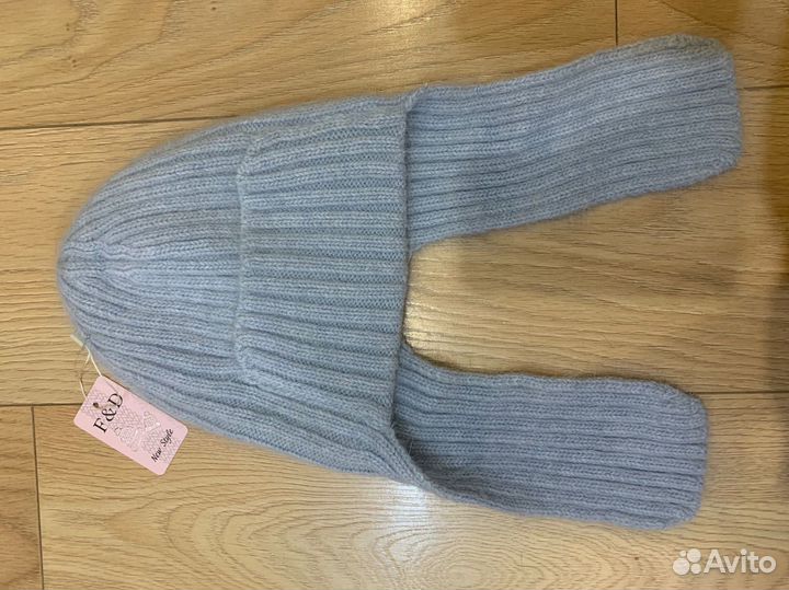 Шапка-ушанка женская зимняя из ангора