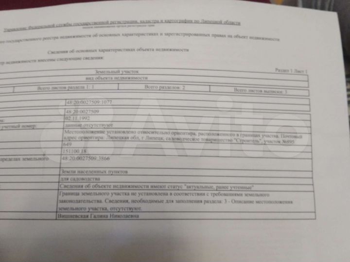 Участок 6,5 сот. (СНТ, ДНП)
