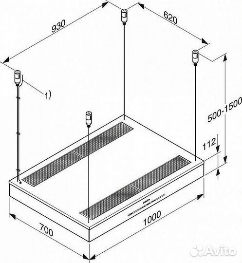 Вытяжка miele DA6700D сталь edst