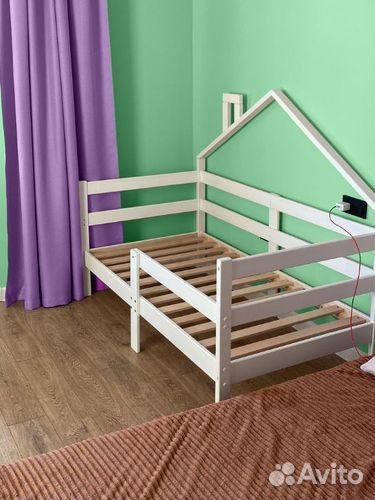 Кроватка Терем Инк от 2х лет берёза с бортиком