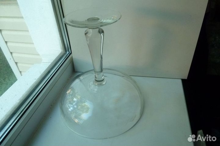 Ваза на ножке. Фруктовница. до 1917-го стекло