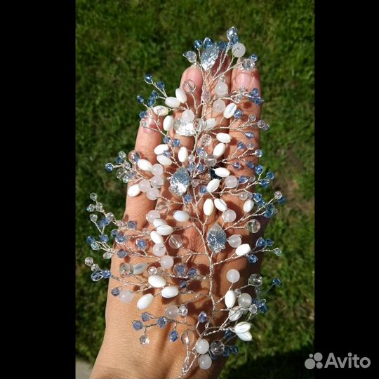 Веточка в свадебную прическу