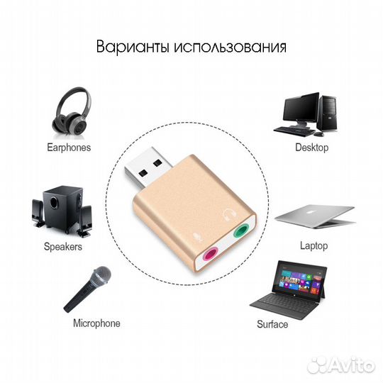 Звуковая карта внешняя orbita OT-PCA01 (7.1) USB