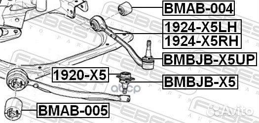 Рычаг передний R BMW X5 E53 1999-2006 febest