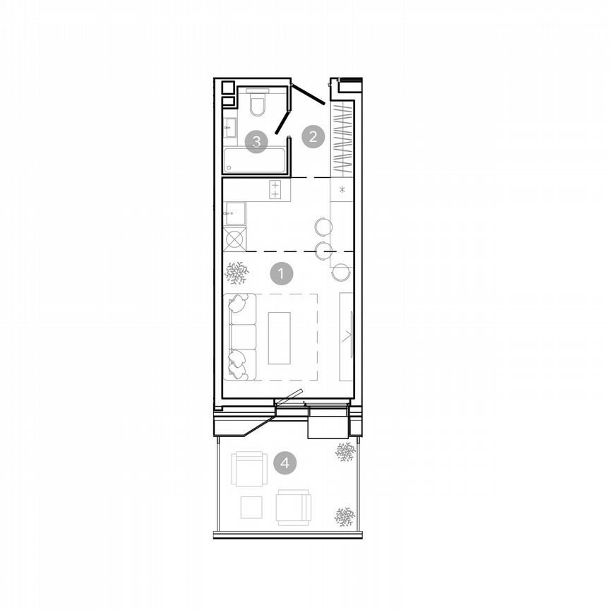 Квартира-студия, 27,7 м², 2/21 эт.