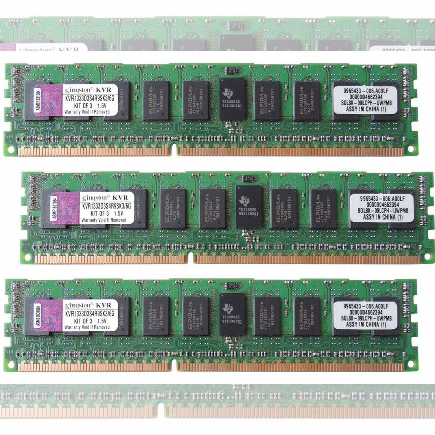 [KVR1333D3S4R9SK3/6G] Оперативная Память Kingston Kvr1333d3s4r9sk3/6g