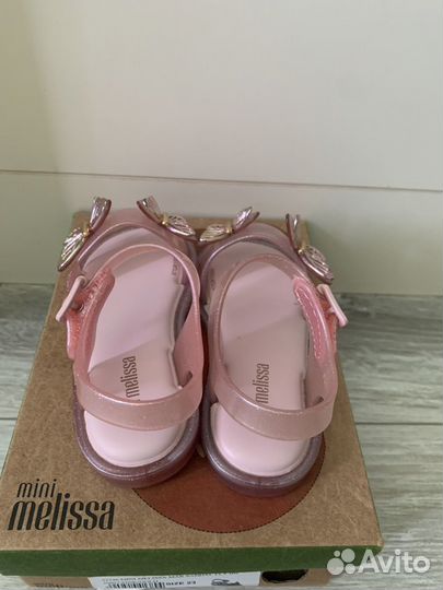 Босоножки mini melissa 13,5 с ароматизатором новые