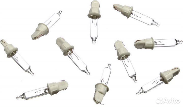 Лампа для гирлянд свеча, белые (упаковка 10шт)