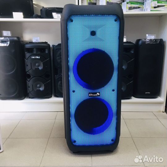Блютуз колонка напольная 120вт мощный аккумулятор