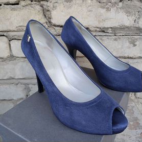 Туфли Nero Giardini синие (замша, кожа)