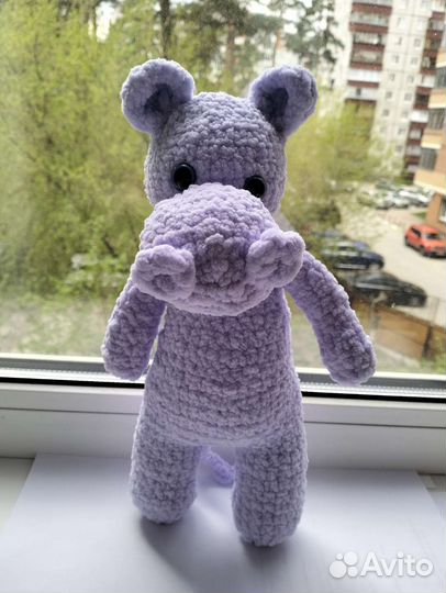 Плюшевая игрушка бегемотик