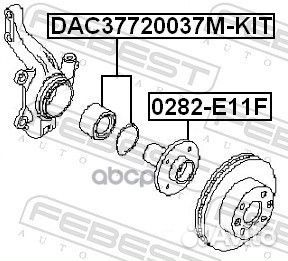 DAC37720037mkit к-т подшип.ступ.перед. Nissan