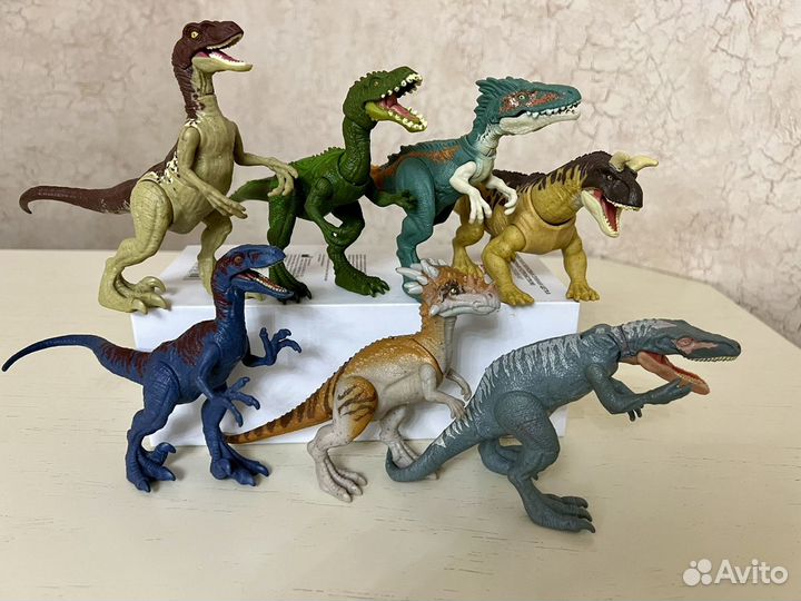 Динозавры jurassic world mattel