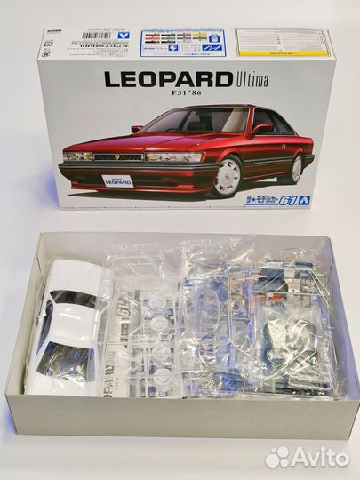 Nissan Leopard Сборная модель Aoshima 06109