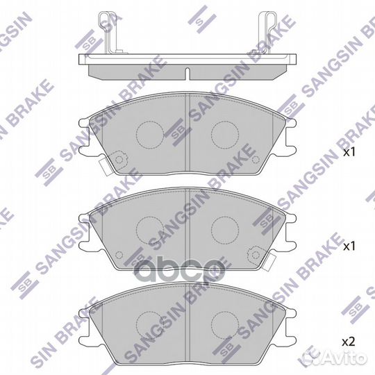 SP1047SNS 224 00 колодки дисковые п Hyundai