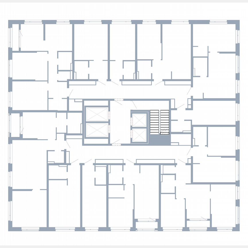 2-к. квартира, 73,2 м², 20/23 эт.