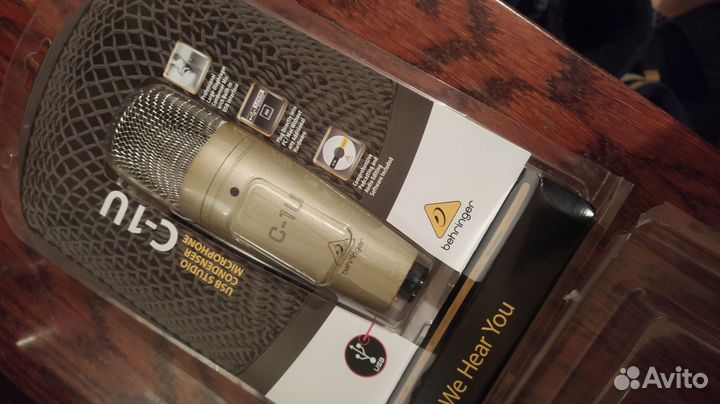 Микрофон студийный behringer c1u
