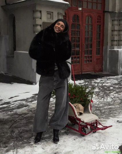 Шуба чёрная