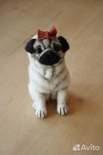 Мопс ручная работа