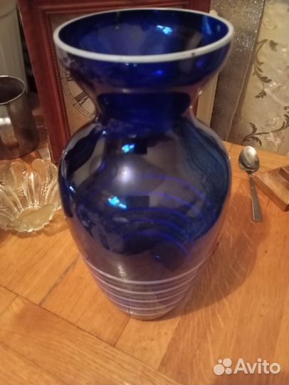 Ваза синяя СССР