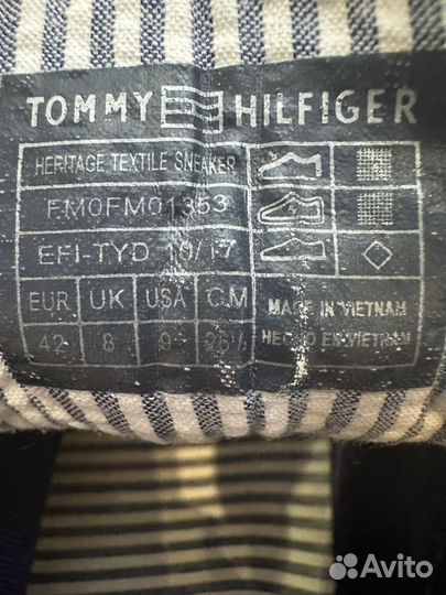 Кеды Tommy Hilfiger размер 42