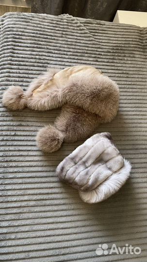 Шапки натуральный мех, кожа