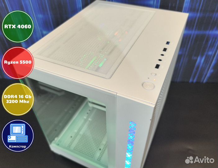Системный блок AMD5500-RTX4060-16DDR4-WAF05796-A520