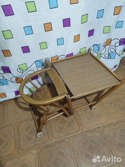 Детский столик и стульчик деревянный