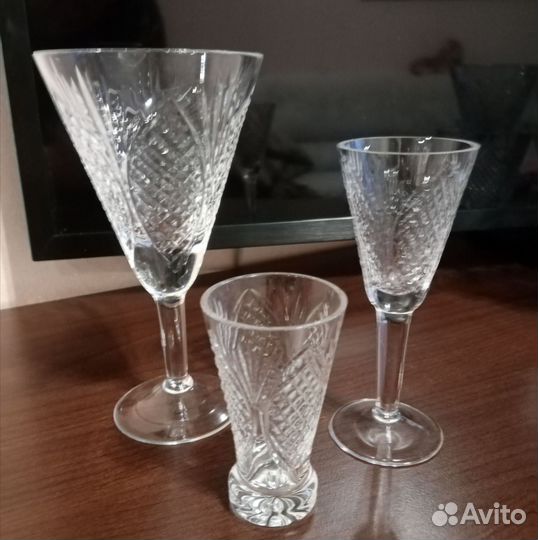 Хрустальные фужеры бокалы СССР