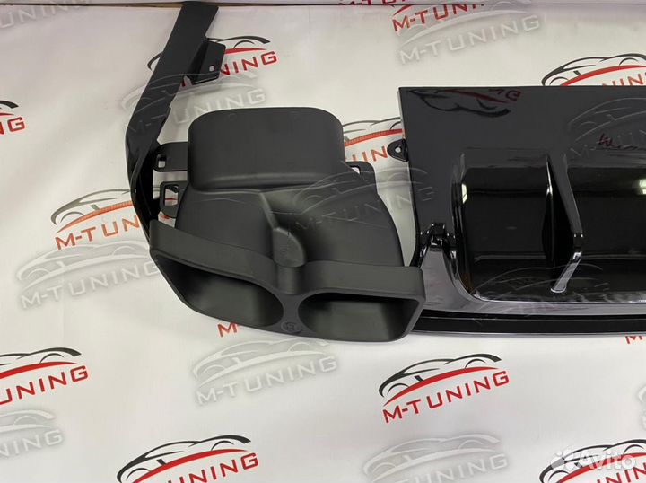 Диффузор Brabus Мерседес W222 c насадками