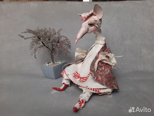 Интерьерная кукла ручной работы 