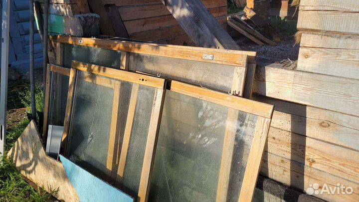 Деревянные окна со стеклопакетом бу