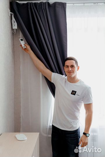 Электрокарниз раздвижной