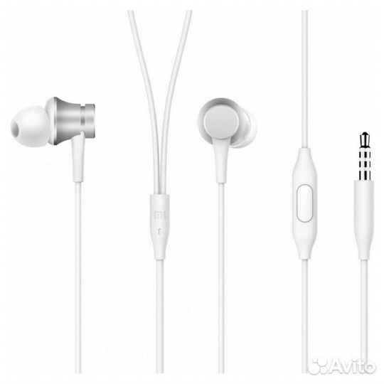 Наушники Xiaomi Mi Earphones Piston Basic, серебро