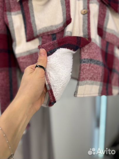 Теплая рубашка на меху