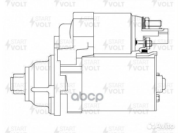 Стартер VAG Polo Sedan (10) /Octavia A5 (04) 1