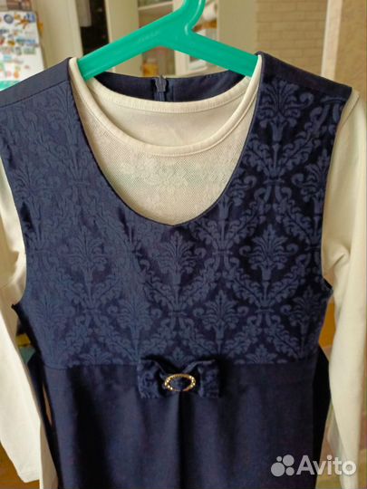 Сарафан для девочки в школу