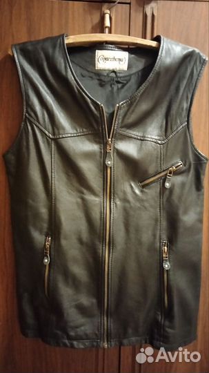 Плащ из натуральной кожи