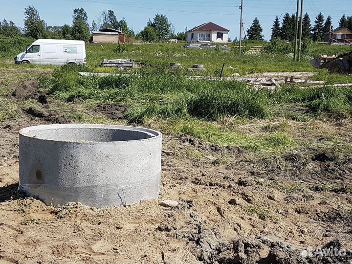 Септики выгребные ямы из бетонных колец