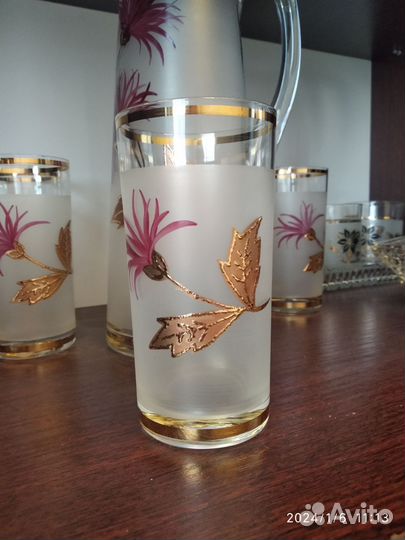 Богемское стекло. Набор для напитков