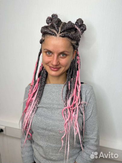 Афрокосы, дреды