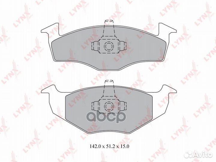 Колодки тормозные VW golf -97 перед. BD8011