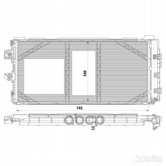 Конденсер geely tugella 19- lrac3026 luzar