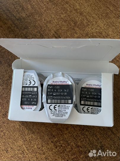 Линзы контактные avalira vitality -1