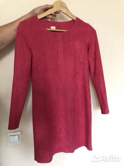 Платье микрозамша 42