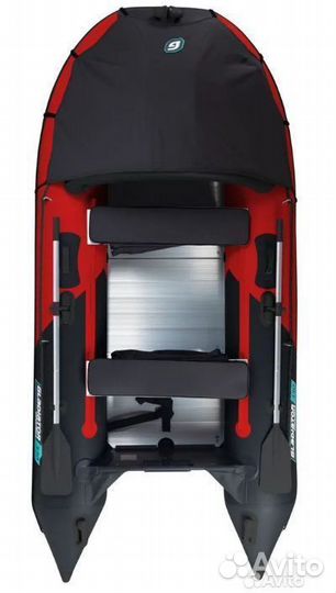 Лодка пвх Gladiator C400AL красно/черный